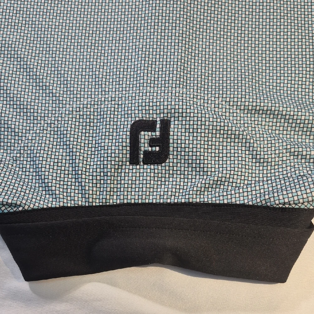FootJoy Teal and Black Performance Polo Shirt - Picture 11 of 13